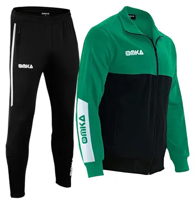 Produktbild von OMKA Trainingsanzug Sportanzug Jogginganzug Freizeitanzug, Größe:58/3XL, Farbe:Grün