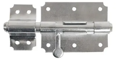 Produktbild von Stahlriegel 90x60x1,5 mm weiß verzinkt Türschieber