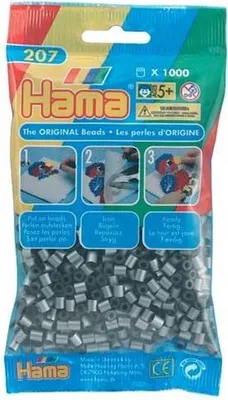 Produktbild von HAMA-Perlen silber 1000 Stück, 1Beutel