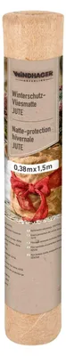 Productafbeelding van Vliesmat vorstbescherming Winterbescherming vliesmat - 0,38 x 1,5 m - Jute - 300 g/m²