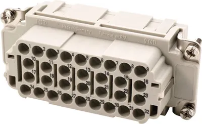 Produktbild von HARTING Han 32EE Buchseneinsatz (F) Crimpanschluss, 32-polig+PE 500V, 16A - 1 Stück