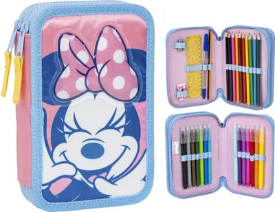 Immagine prodotto di Disney Minnie Mouse Divertente astuccio per matite con accessori - Accessori scolastici perfetti per i bambini