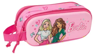 Zdjęcie produktu dla Podwójne etui wielofunkcyjne Barbie Pink 21 x 8 x 6 cm 3D