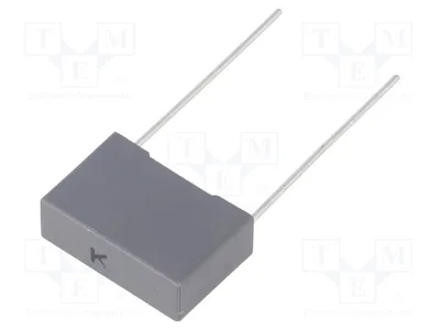 Obrázok produktu pre 5 kondenzátorov: polyester, 1 kV DC, rozmer: 15 mm, 250 VAC, 22 nF, ±10%, kód: R60QI22205030K