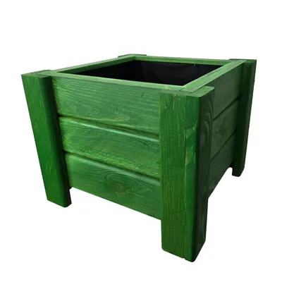 Obrázok produktu pre HolzGarden Drevený Kvetináč Obdĺžnikový Z Masívu Impregnovaný 40 x 32 x 40 cm 23 l Akácia