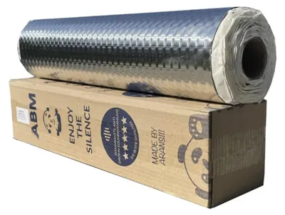 Produktbild von Alubutyl Isolatiemat, 2 mm dick, 50 cm x 400 cm, selbstklebend, für Auto-Isolierung