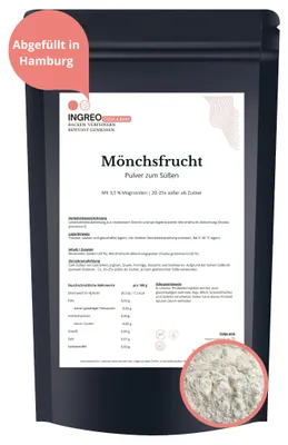 Produktbild von Mönchsfrucht Pulver – 300g
