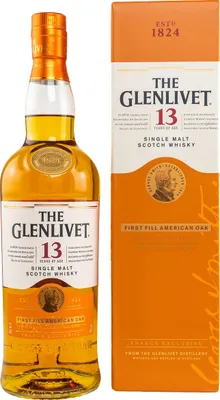 Produktbild von Glenlivet 13 First Fill American Oak + Box 700ml 40% Vol.