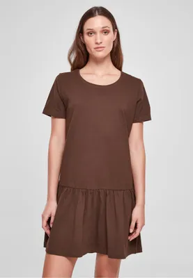 Immagine prodotto di Maglietta da donna Urban Classics Ladies Valance Tee Dress marrone - M