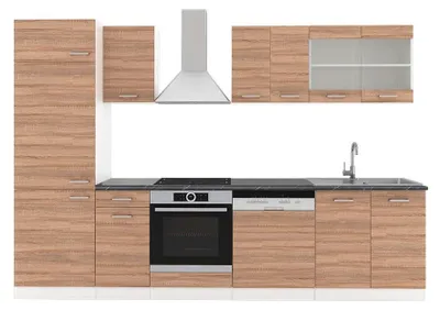 Obrázek produktu pro Kuchyňský kout Vicco R-Line Sonoma/bílá 300 cm , PD Antracit, Model 42777