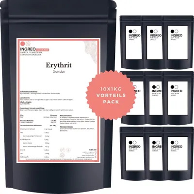 Produktbild von Erythritol  Granulat (<40 Mesh) – 10kg (10X1kg)