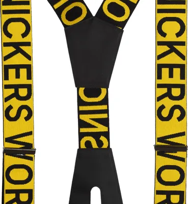 Produktbild von Snickers Hosenträger SWW Logo gelb-sw one size