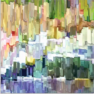 Produktbild von ARTland Glasbild Glacierbucht III Größe: 50x50 cm