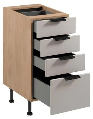 Produktbild von Küche Unterschrank Küchenschrank Schrank 4 Schubladen Küchenmöbel Küche