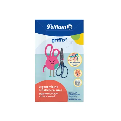 Produktbild von Pelikan griffix Schulschere SC1LRO Blau links, rund, 1 Stück in Onlineverpa