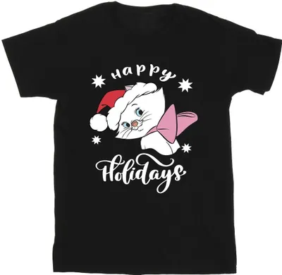Produktbild von Disney - "The Aristocats Happy Holidays" T-Shirt für Herren BI11945 (M) (Schwarz)