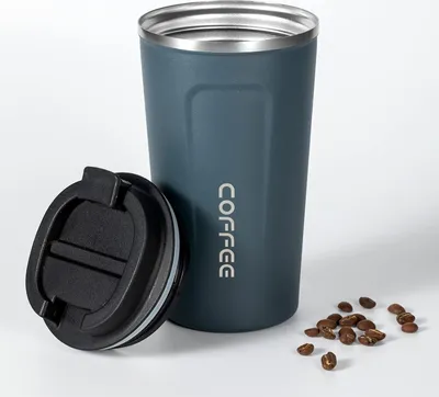 Produktbild von Thermal Mug 510 ml Coffee Mug to Go Thermal Coffee Mug Leak-Proof Stainless Steel Thermal Mug with Lid Insulated Cup for Iced Coffee/Hot Coffee