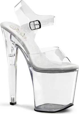 Obrázok produktu pre Dámske sandále XTREME-808 značky Pleaser, transparentné EU 35, US 5