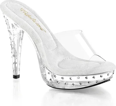 Obrázok produktu pre COCKTAIL-501SDT Dámske šľapky od Fabulicious, Transparent , EU 43, US 13