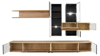 Produktbild von Designer Wohnwand Modern Design Wohnzimmer Luxus Möbel Wand Regale Neu