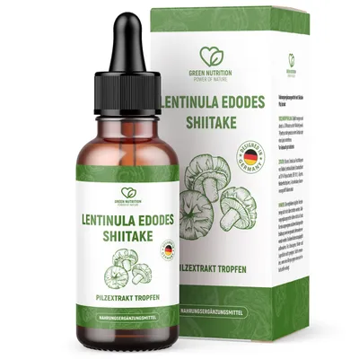 Image de Lentinula Edodes Shiitake Extrait de champignon en gouttes | Pour votre santé en général | Facile à utiliser | 50ml