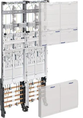 Produktbild von HAGER Komplettfeld universZ ZK3EN24 1050mm 4ZP 2feld BKE-I
