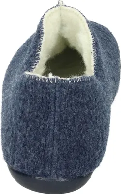 Produktbild von Manitu Damen Hausschuh Stiefelette Schlupfschuh Wollfilz Warmfutter, Größe:38 EU, Farbe:Blau