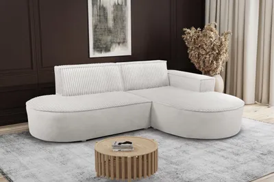 Produktbild von Kaiser Möbel Modernes L-förmiges Designer-Ecksofa Modena Soft Ecru Rechts
