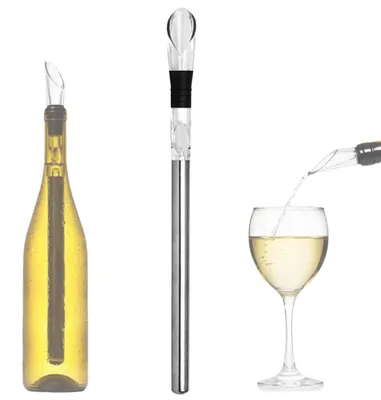 Produktbild von Weinkühlstab Weinkühler Ausgießer - Mit Ausgusstülle - Wein-Kühlstab - Weinkühlstäbe - Für Weiß- und Roséwein