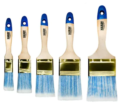 Produktbild von Hardy 5 STK. Flachpinsel-Set 25-75 mm Serie 42 Lasurpinsel Holz Lack