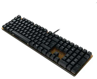 Produktbild von CHERRY KC 200 MX, Volle Größe (100%), Kabelgebunden, USB, Mechanischer Switch, QWERTY, Schwarz, Bronze