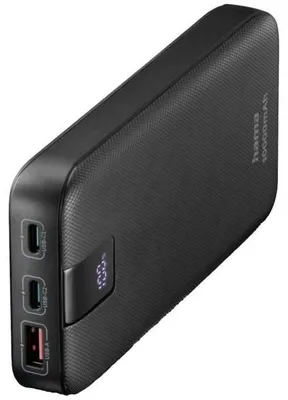 Obrázok produktu pre Hama 00201718, 10000 mAh, Lítium polymér (lipo), Quick Charge 3.0, Antracit