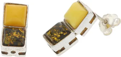 Produktbild von Ohrstecker Silber 925 Bernstein JL47-06-0098 JuwelmaLux