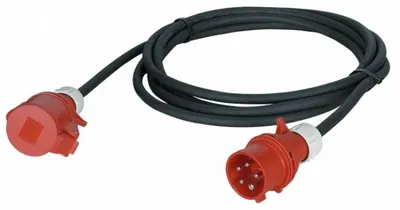 Productafbeelding van Verlengkabel, 3x 16A/380V, 5x 2,5 mm², 5 meter
