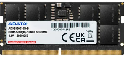 Produktbild von SO-DIMM 16 GB DDR5-5600   (schwarz, AD5S560016G-S, Premier Tray)