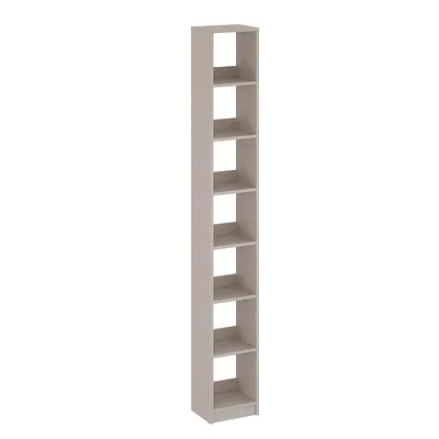 Produktbild von KOMTO Bücherregal Kaschmir – Schmales Regal 20 cm Breit mit 3 Fächern, Standregal für Bücher und Deko | LAKO 96,9 x 20 x 24 cm