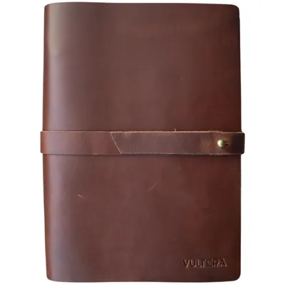 Produktbild von Vultera MARKO– Notizbuch – A5 – Leder – liniert – nachfüllbar