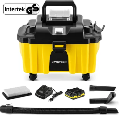 Produktbild von TROTEC Akku-Staubsauger VC 15-20V Nassstaubsauger TrockenstaubsaugerSchnelladefunktion 3-stufige Akku-Ladeanzeige 10 L Trocken 2,7 L Flüssig
