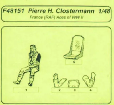 Produktbild von CMK 129-F48151 - 1:48 RAF Aces P. Clostermann - Neu