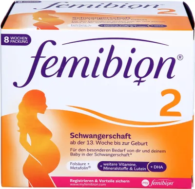 Produktbild von Femibion 2 Schwangerschaft Tabletten und Kapseln, 112 St. Tabletten