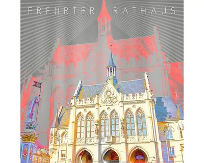 Produktbild von Glasbild Erfurt Rathaus II 30x30 cm