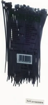 Produktbild von Haupa 262604 Kabelbinder UV-beständig 142x2,5 mm Nylon schwarz 100 Stück