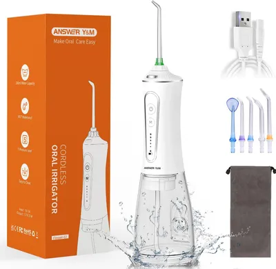 Produktbild von Kabelloser Zahn-Irrigator 300 ml mit 5 Modi, wasserdicht