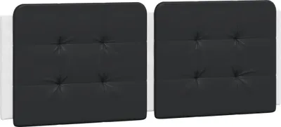 Produktbild von vidaXL Kopfteil-Kissen "Zadar" Schwarz und Weiß 120 cm Kunstleder