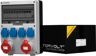 Immagine prodotto di Distributore di potenza TD-S/FI 2x32A 4x230V franz/belg Sistema Doktorvolt 9344