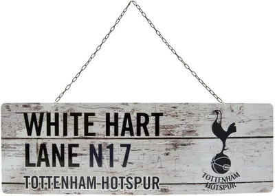 Obrázek produktu pro Tottenham Hotspur FC - Tabule, Rustic TA8045 (jedna velikost) (bílá/černá)