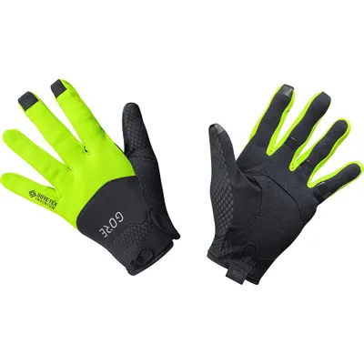 Produktbild von GORE Langfinger-Fahrradhandschuhe - C5 GTX - Gelb/Schwarz XS