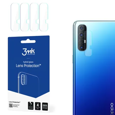 Produktbild von 3mk Hybridglas Lens Protection für Oppo Reno 3 Pro Kamera Objektiv Kameralinse 0,16mm 6H (4 Stück)