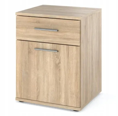 Obrázek produktu pro STIV Möbel | Noční stolek OLA Dub Sonoma 40x52 cm | 1 zásuvka + skříňka | Otevírání vlevo nebo vpravo