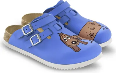 Produktbild von Birkenstock Kay SL Dog Blue Background Größe EU 39 schmal